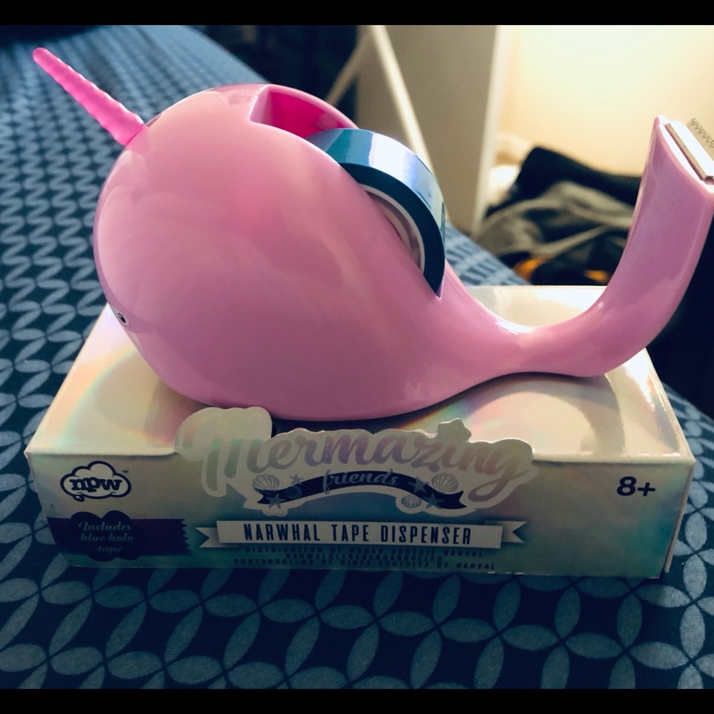 Purple Narwhal tape Dispenser